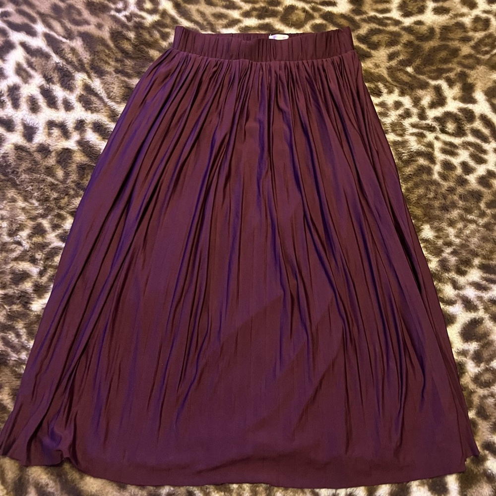 Xhilaration Deep Purple Midi Skirt